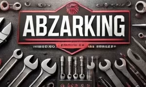 DALL·E 2025 02 16 05.15.53 A horizontal industrial style banner for a tool shop named AbzarKing. The banner is 3x5 meters in size featuring a red and black color scheme match e1739713014137